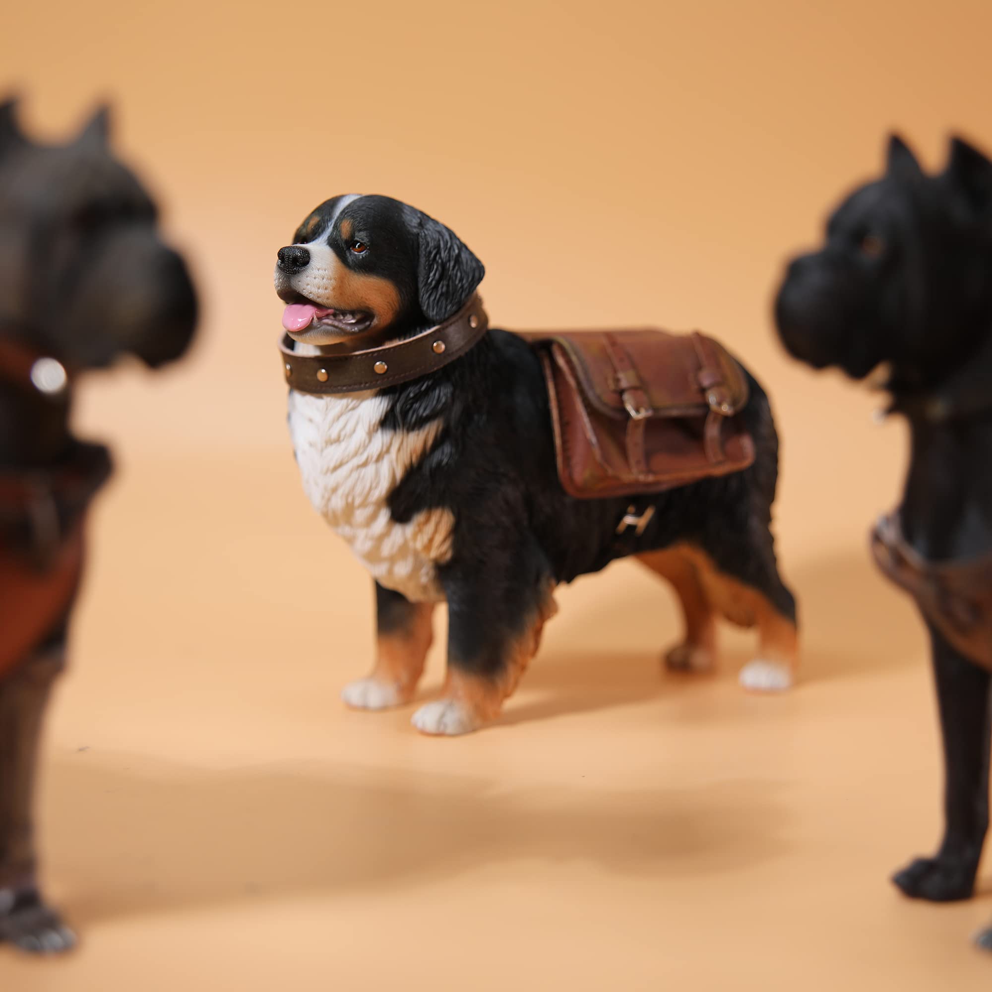 Amazon.com: JXK Bernese Mountain Dog Statue, Backpacking Dog with